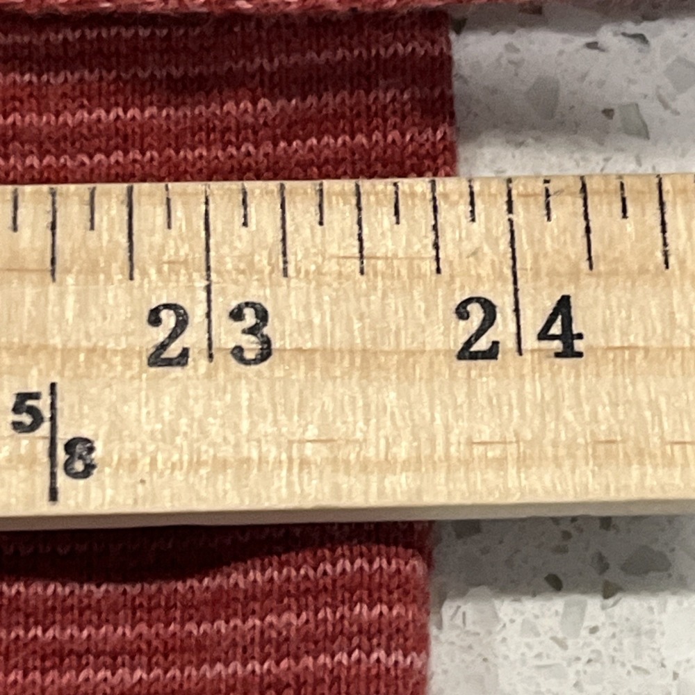 Vineyard Vines Sweater Mens Extra Large Red Quarter Zip Cotton Cashmere Striped - Picture 3 of 5